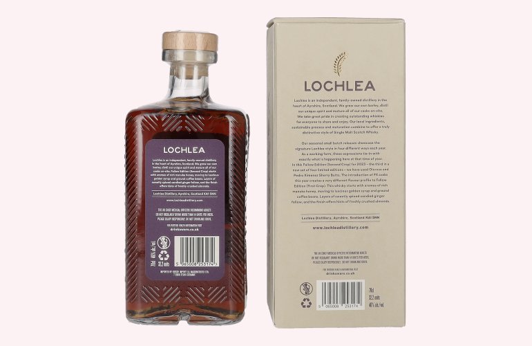 Lochlea FALLOW EDITION Second Crop Single Malt Scotch Whisky 46% Vol. 0,7l en boîte cadeau