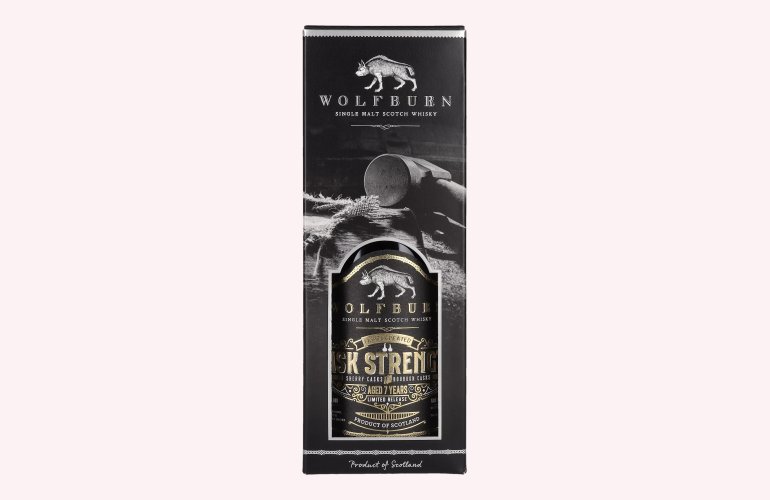 Wolfburn 7 Years Old Single Malt CASK STRENGTH Father's Day Edition 58,2% Vol. 0,7l in Geschenkbox