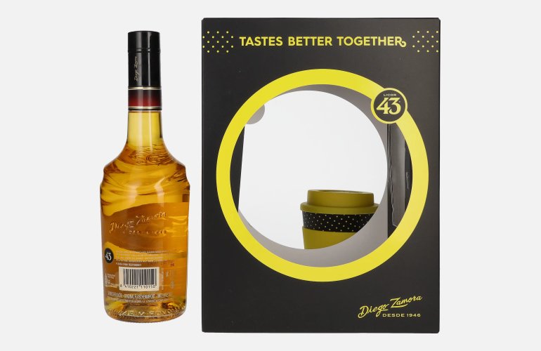 Licor 43 CUARENTA Y TRES ORIGINAL 31% Vol. 0,7l en boîte cadeau avec Coffeecup