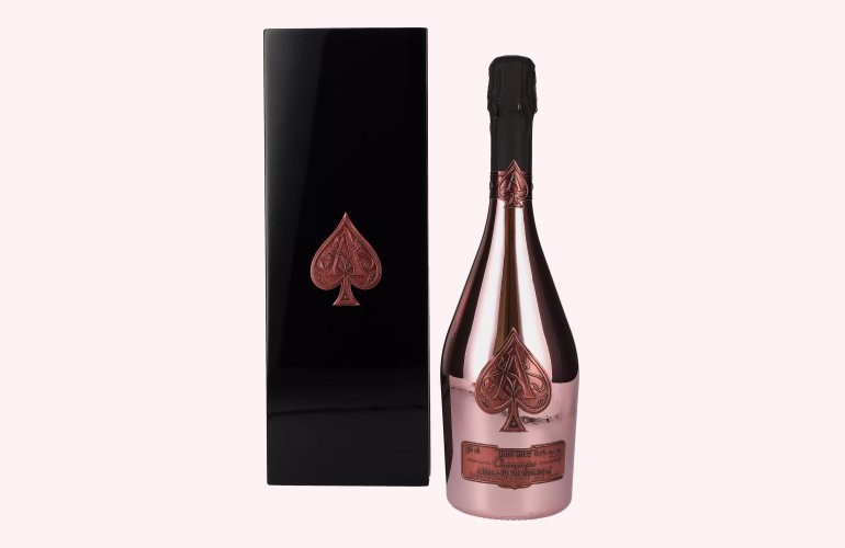 Armand de Brignac Champagne Rosé Brut 12,5% Vol. 0,75l in Holzkiste