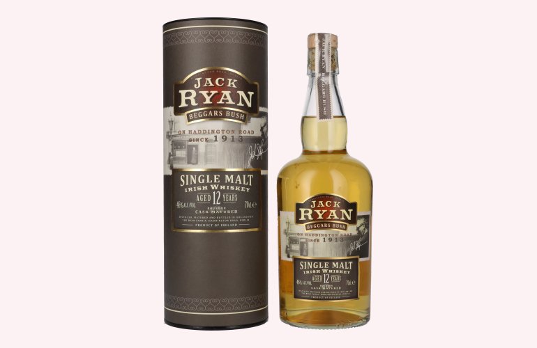 Jack Ryan BEGGARS BUSH 12 Years Old Irish Single Malt Bourbon Cask 46% Vol. 0,7l in Geschenkbox