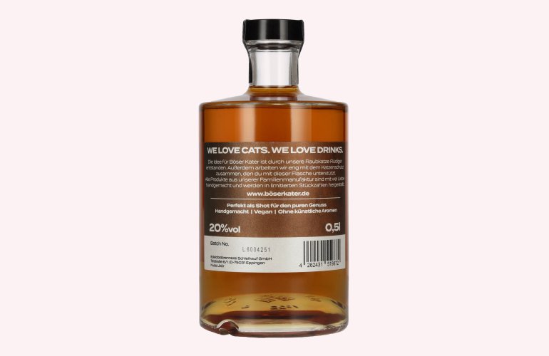 BÖSER KATER Dumme Nuss Likör 20% Vol. 0,5l
