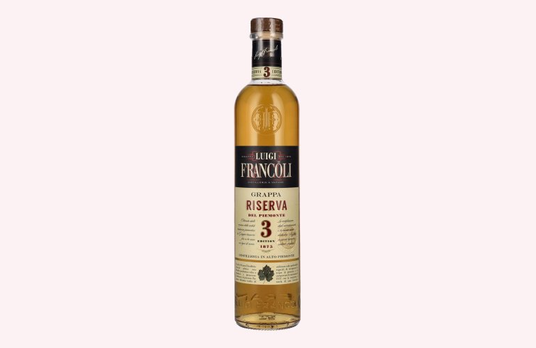 Luigi Francoli 3 Anni RISERVA Grappa del Piemonte 41,5% Vol. 0,7l