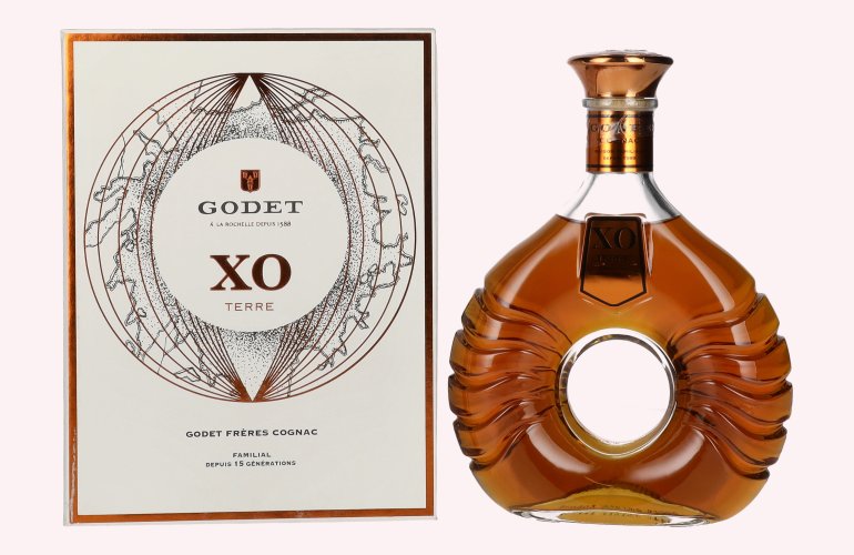 Godet Cognac XO TERRE 40% Vol. 0,7l in Geschenkbox