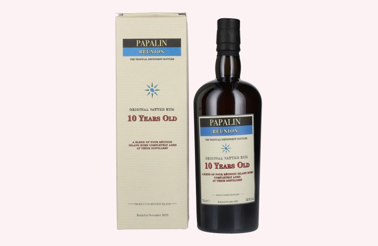 Habitation Velier PAPALIN RÉUNION 10 Years Old Jamaica Pure Single Rum 50% Vol. 0,7l in Giftbox