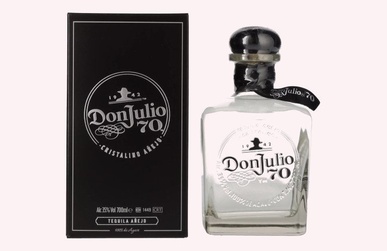 Don Julio 70 Tequila Crystal Claro Añejo 70th Anniversary Limited Edition 35% Vol. 0,7l in Giftbox