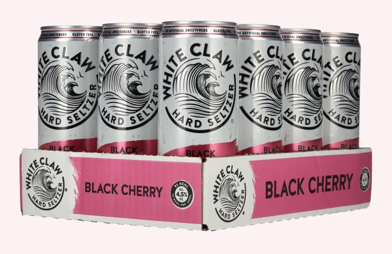 White Claw Hard Seltzer Black Cherry 4,5% Vol. 12x0,33l Dosen Pfand