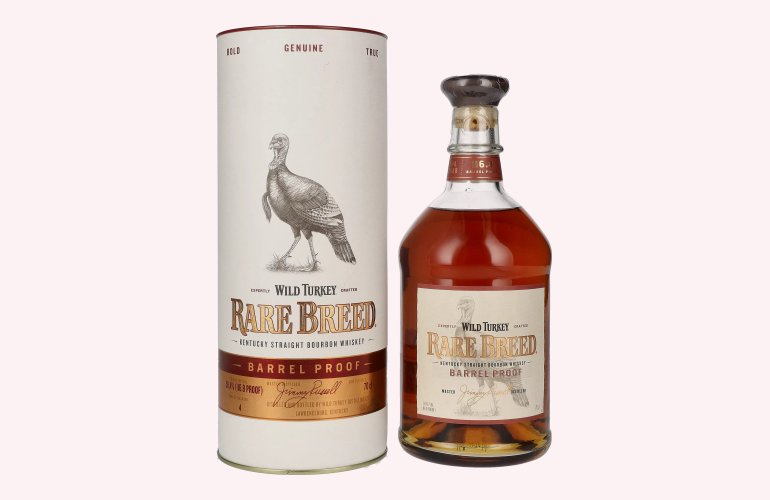 Wild Turkey RARE BREED Kentucky Straight Bourbon Whiskey Barrel Proof 58,4% Vol. 0,7l in Geschenkbox