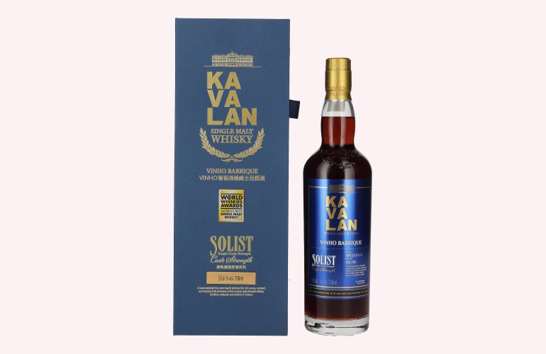 Kavalan SOLIST Vinho Barrique Cask Austria Exclusive 55,6% Vol. 0,7l in geschenkverpakking