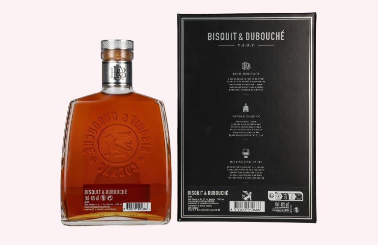 Bisquit & Dubouché Cognac V.S.O.P. 40% Vol. 0,7l en boîte cadeau