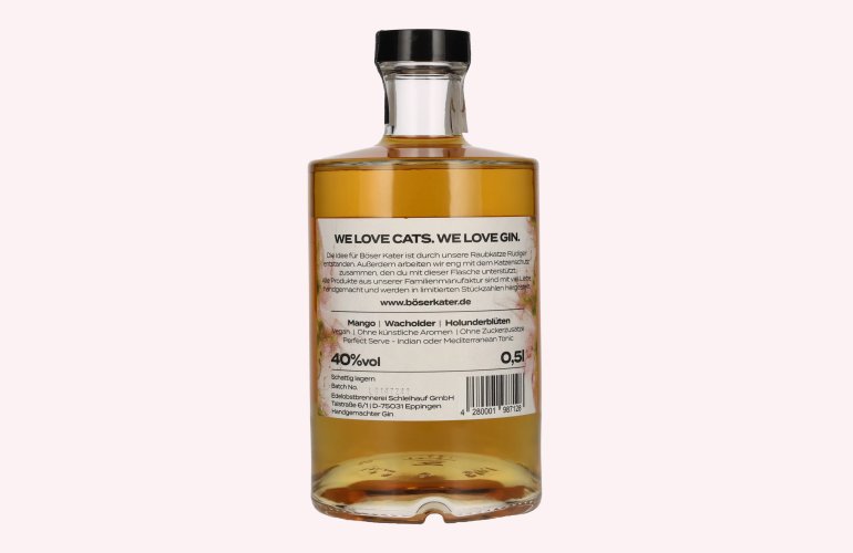 BÖSER KATER Handcrafted Fruity Mango Gin 40% Vol. 0,5l