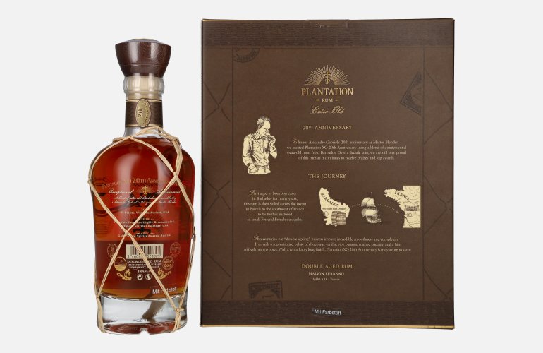 Plantation Rum BARBADOS XO 20th Anniversary 40% Vol. 0,7l in Giftbox with 2 glasses