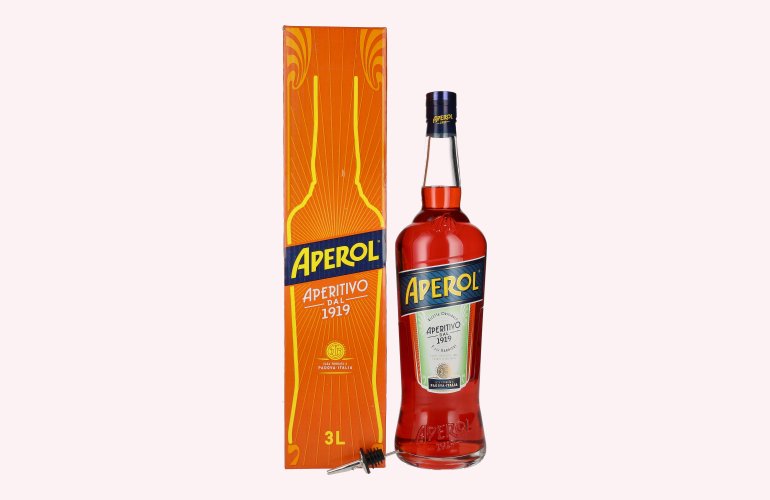 Aperol Aperitivo GB 11% Vol. 3l in Giftbox with bottle pourer