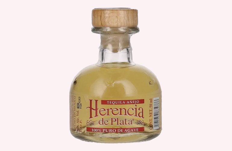 Herencia de Plata AÑEJO Tequila 100% Puro de Agave 38% Vol. 0,05l