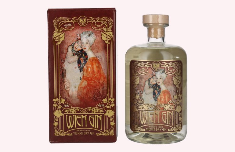 Wien Gin Gustav Klimt Edition Vienna Dry Gin 43% Vol. 0,7l in Geschenkbox