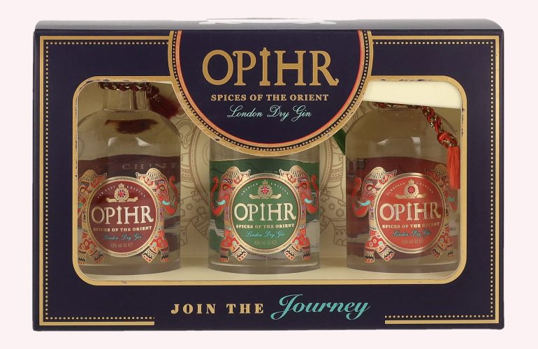 Opihr Gin SPICES OF THE ORIENT London Dry Gin Miniset 43% Vol. 3x0,05l