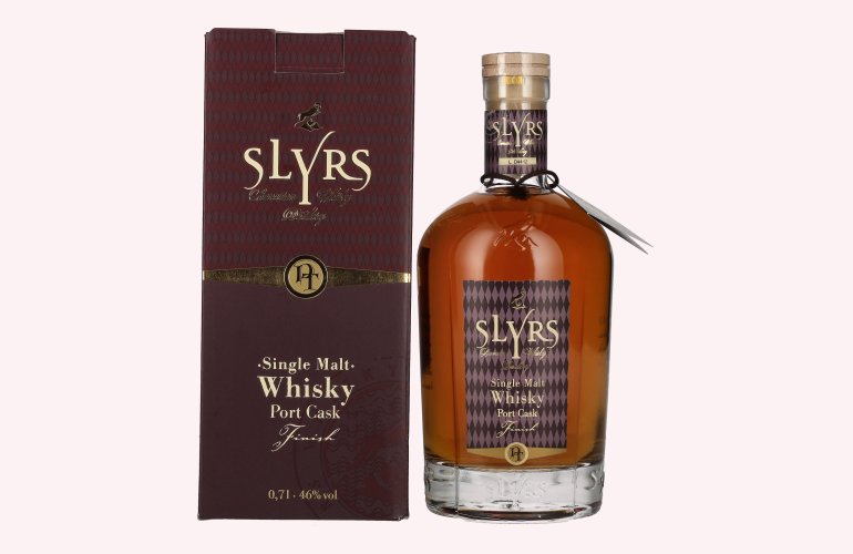 Slyrs Single Malt Whisky Port Faß Finish 46% Vol. 0,7l in Geschenkbox