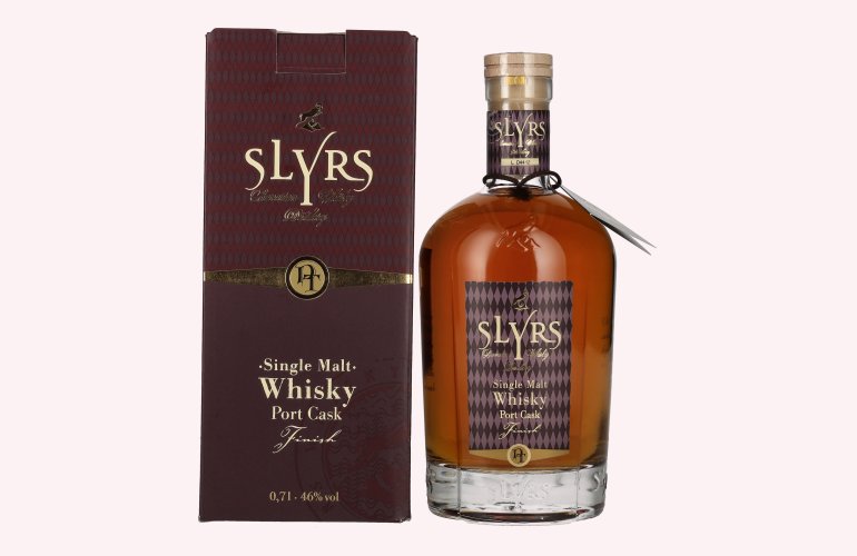 Slyrs Single Malt Whisky Port Faß Finish 46% Vol. 0,7l in Giftbox