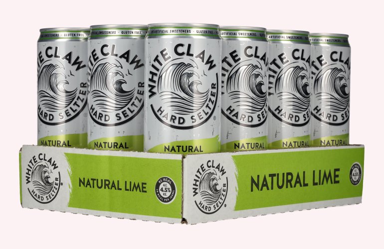 White Claw Hard Seltzer Natural Lime 4,5% Vol. 12x0,33l Dosen
