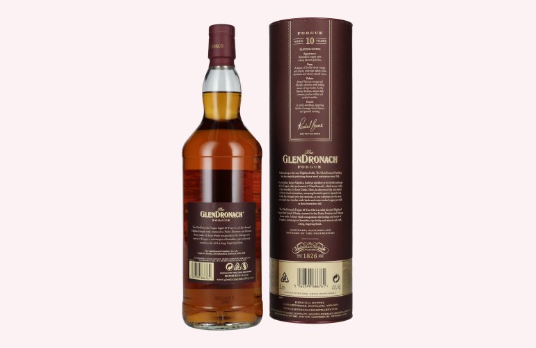 The GlenDronach 10 Years Old FORGUE Highland Single Malt 43% Vol. 1l in Giftbox