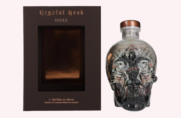 Crystal Head Vodka John Alexander Artist Series 40% Vol. 0,7l in Geschenkbox