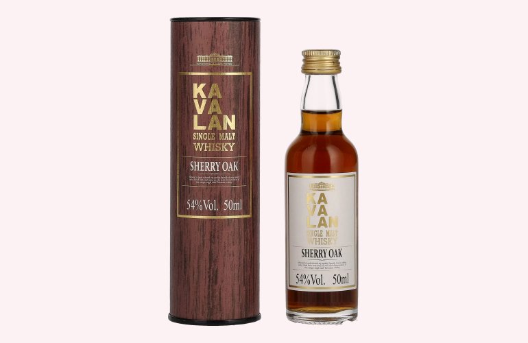 Kavalan SHERRY OAK Single Malt Whisky 54% Vol. 0,05l in Geschenkbox