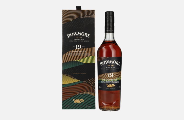 Bowmore 19 Years Old Pinot Noir Cask Finish Islay Single Malt 43% Vol. 0,7l en boîte cadeau