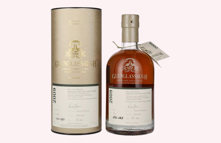 Glenglassaugh 10 Years Old RARE CASK RELEASE 2009 Sherry Puncheon Batch 4 57,9% Vol. 0,7l in Giftbox
