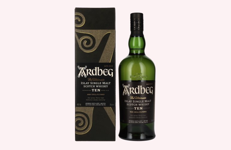 Ardbeg TEN Years Old Islay Single Malt 46% Vol. 0,7l in geschenkverpakking