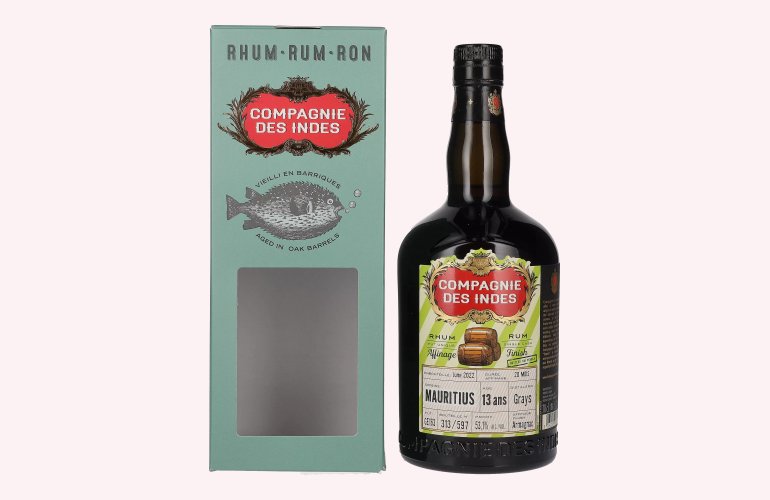 Compagnie des Indes MAURITIUS Single Cask Rum 13 ans Armagnac Finish 53,1% Vol. 0,7l in Geschenkbox