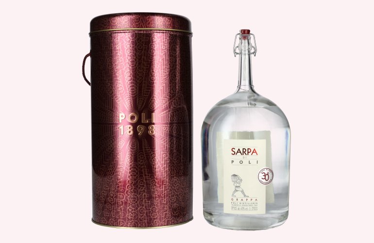 Poli Grappa Sarpa di Poli 40% Vol. 3l in Tinbox
