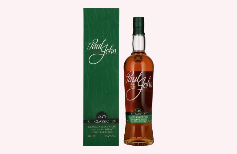 Paul John CLASSIC Select Cask Indian Single Malt Whisky 55,2% Vol. 0,7l in Geschenkbox