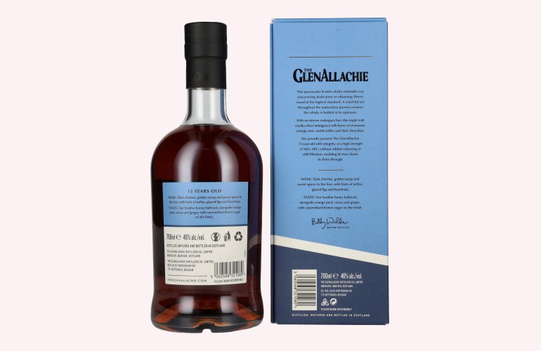 The GlenAllachie 15 Years Old Speyside Single Malt 46% Vol. 0,7l in Geschenkbox