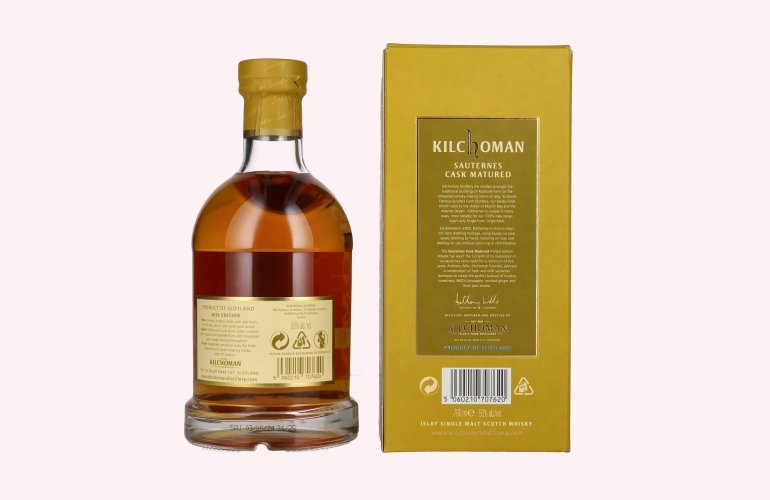 Kilchoman SAUTERNES CASK MATURED Islay Single Malt Limited Edition 2024 50% Vol. 0,7l in Geschenkbox