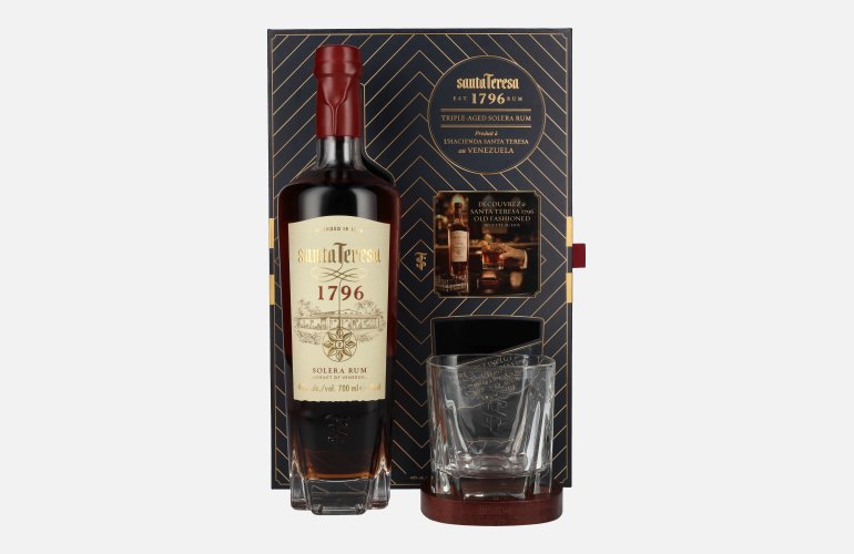 Santa Teresa 1796 Solera Rum 40% Vol. 0,7l in Geschenkbox mit Glas