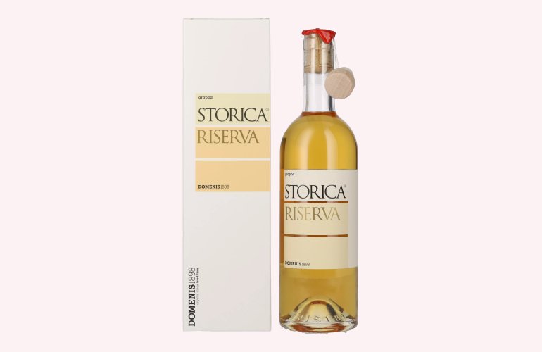 Domenis 1898 STORICA RISERVA Grappa 50% Vol. 0,5l in Geschenkbox