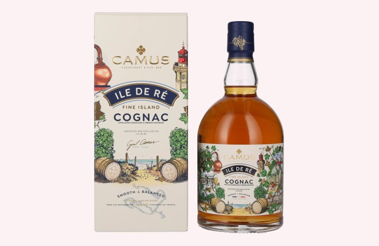 Camus ÎLE DE RÉ Fine Island Cognac 40% Vol. 0,7l in Giftbox