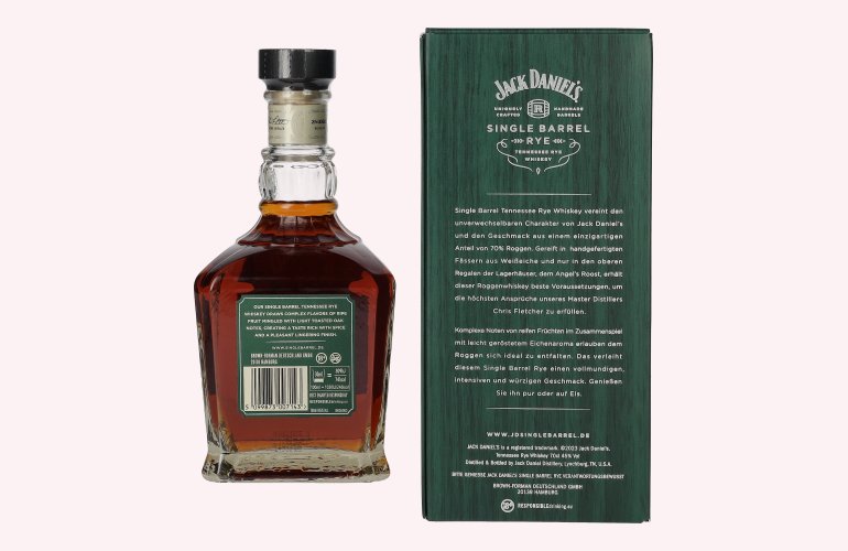 Jack Daniel's Tennessee SINGLE BARREL RYE Whiskey 45% Vol. 0,7l in Geschenkbox