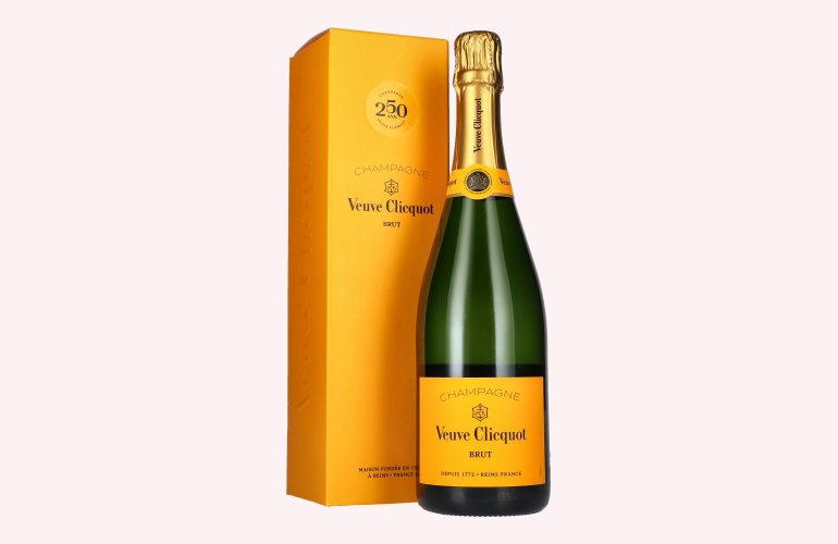 Veuve Clicquot 250 ANS Champagne Brut Yellow Label 12,5% Vol. 0,75l in Geschenkbox