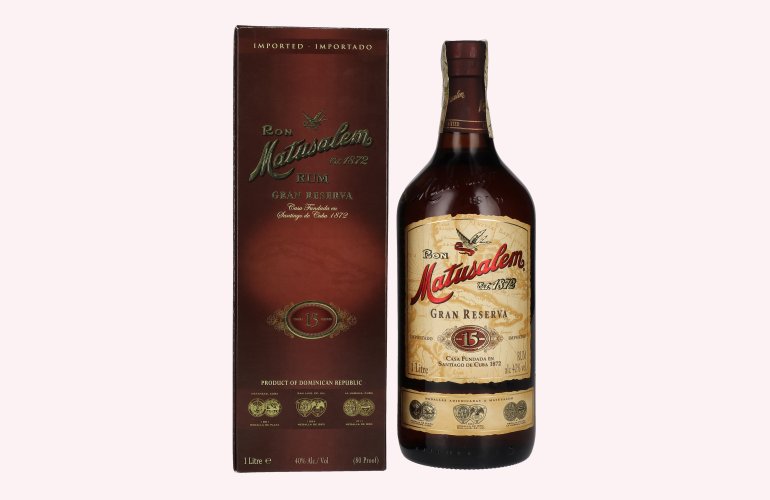 Ron Matusalem 15 Solera Blender Gran Reserva Rum 40% Vol. 1l in Giftbox