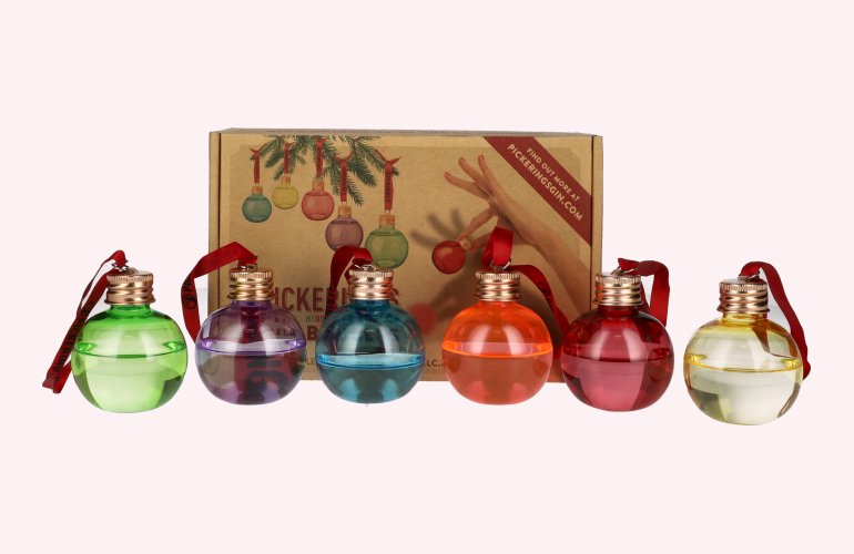 Pickering's Christmas Gin Baubles 42% Vol. 6x0,05l in Giftbox
