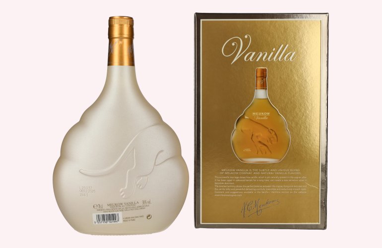 Meukow Vanilla Liqueur au Cognac 30% Vol. 0,7l en boîte cadeau