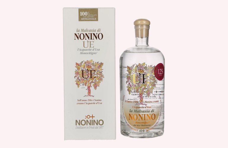 Nonino Grappa ÙE Monovitigno la Malvasia 38% Vol. 0,5l in Geschenkbox