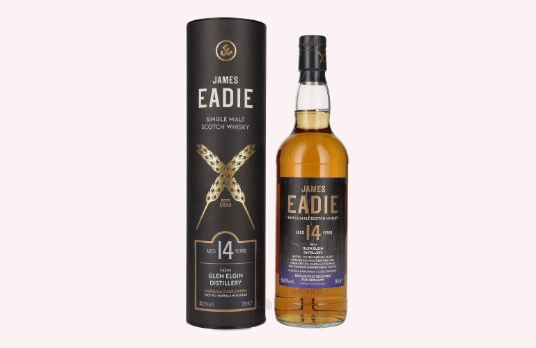 James Eadie GLEN ELGIN 14 Years Old Single Malt Marsala Cask Finish 2007 53,1% Vol. 0,7l in Geschenkbox