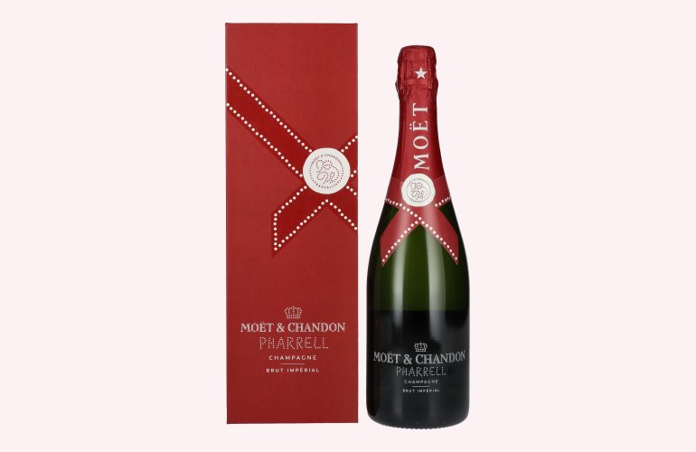 Moët & Chandon Champagne IMPÉRIAL Brut Pharrell Williams Red Edition 12,5% Vol. 0,75l in geschenkverpakking