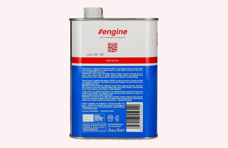 ENGINE Italian Organic Gin 42% Vol. 0,7l