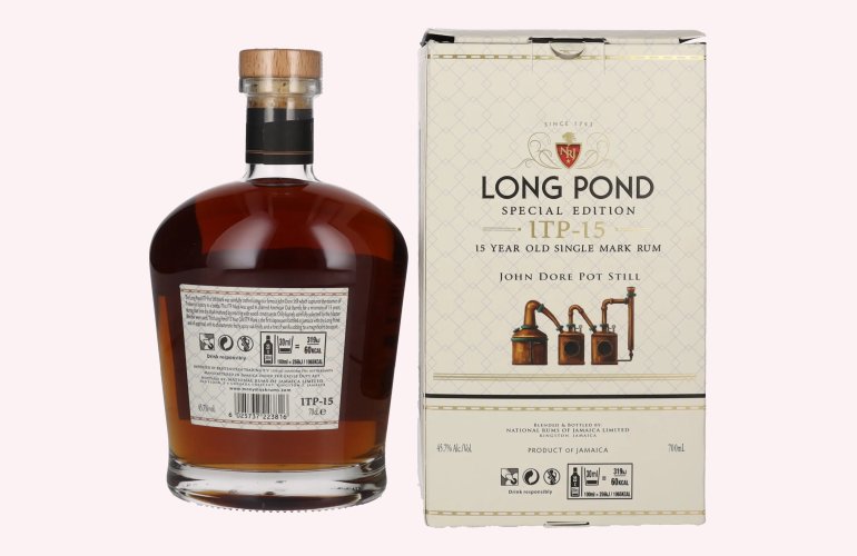 Long Pond Special Edition 15 Years Old Single Mark Rum ITP 15 45,7% Vol. 0,7l in Giftbox