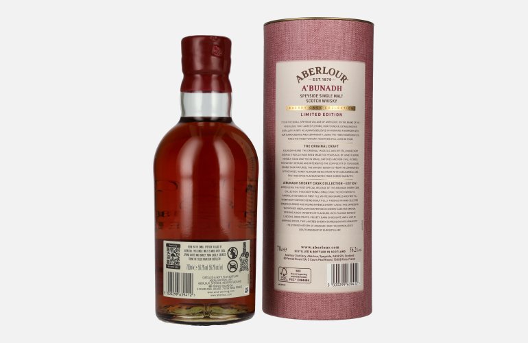 Aberlour A'BUNADH Original Cask Strength Sherry Cask Collection Limited Edition 1 56,2% Vol. 0,7l in Giftbox