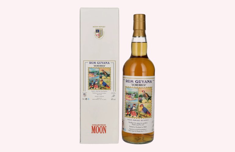 Moon Import Reserve REMEMBER Rum Guyana Patent and Pot Still 2022 45% Vol. 0,7l in Giftbox