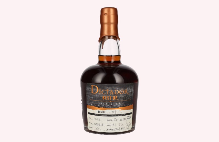 Dictador BEST OF 1987 ALTISIMO Colombian Rum 30YO/010317/EX-W278 43% Vol. 0,7l